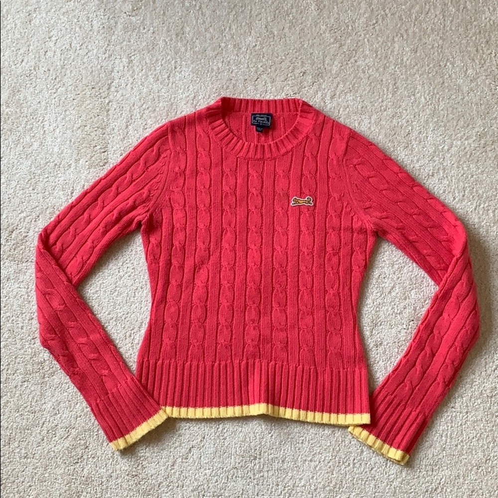 Le Tigre Fitted Cable Knit Sweater SZ S